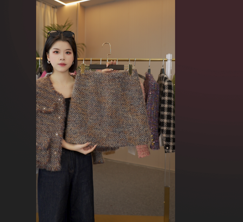 MSSY美舒尚衣，【半身裙】咖色气质时尚新款轻奢百搭半身裙60106