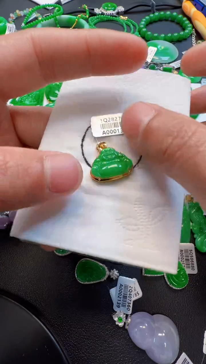【闪购商品】定制翡翠18K金镶嵌2980元