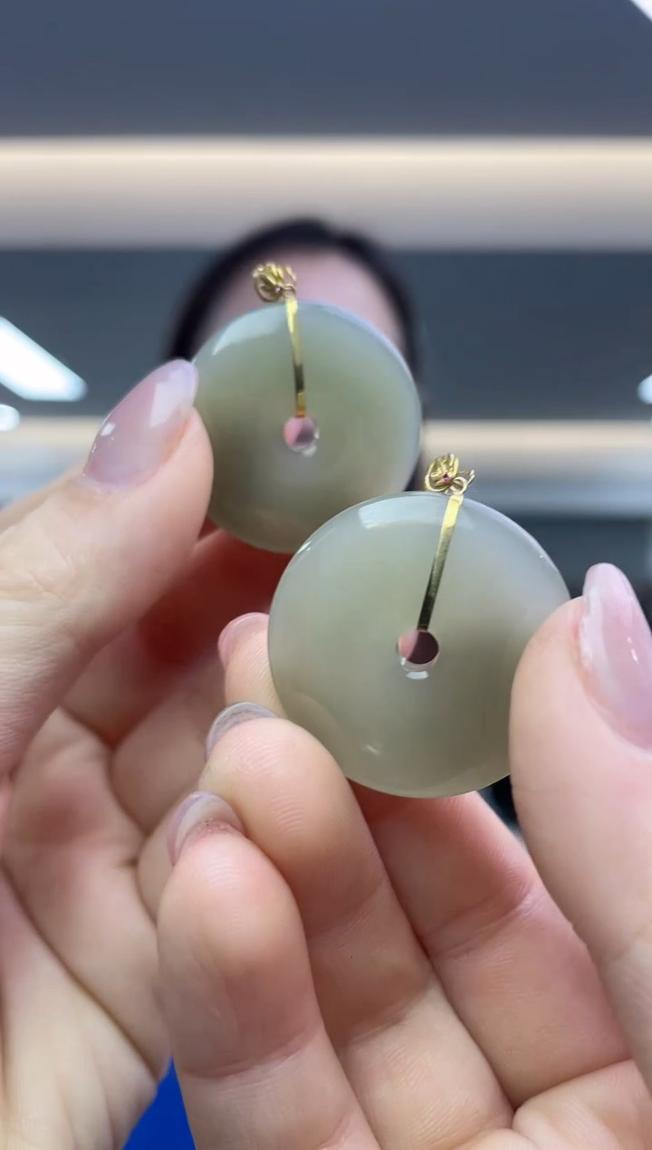 【闪购商品】和田玉`18K金镶嵌（多样性发一件）