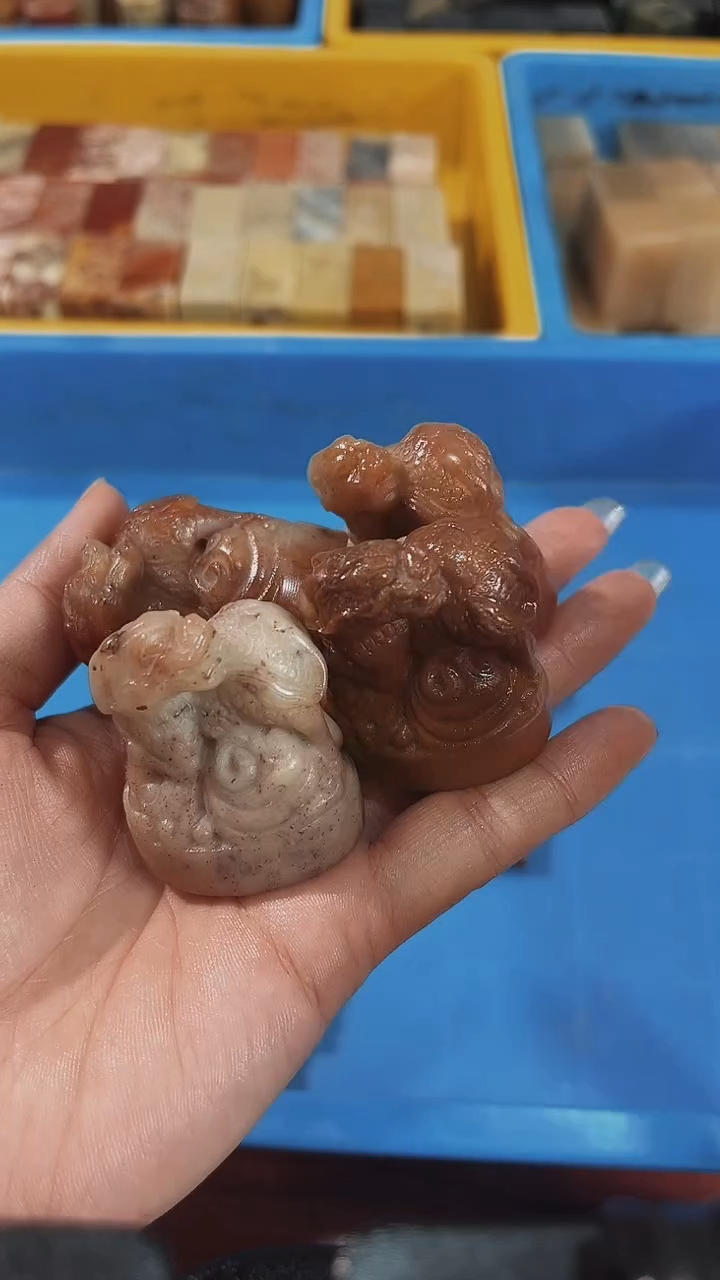 寿山石o**_寿山石麒麟章4方