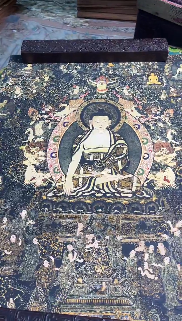 卷轴画路路的唐卡tk160