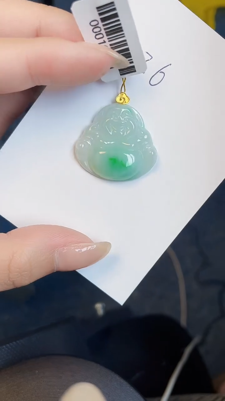 【闪购商品】翡翠颈饰18K金镶嵌00000000
