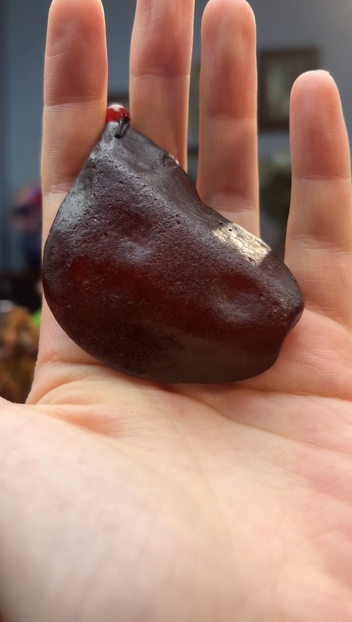 琥珀颈饰未镶嵌吊坠