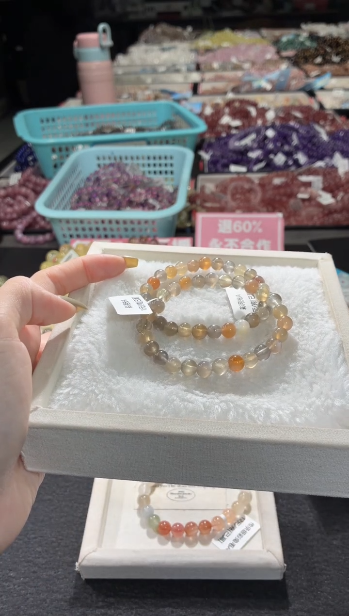 未镶嵌手链长石403号 2条多样性发一K  7+