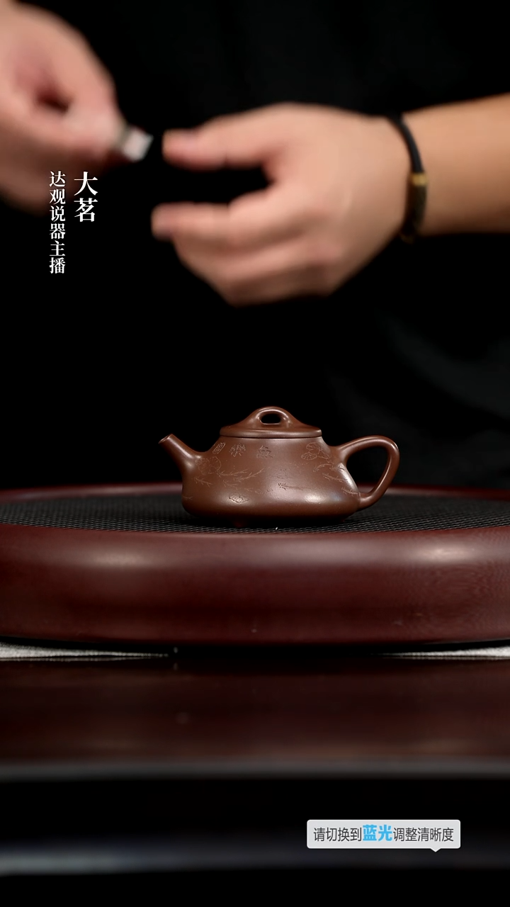 茶壶紫砂茗DG174高英金士恒石瓢鱼乐紫14