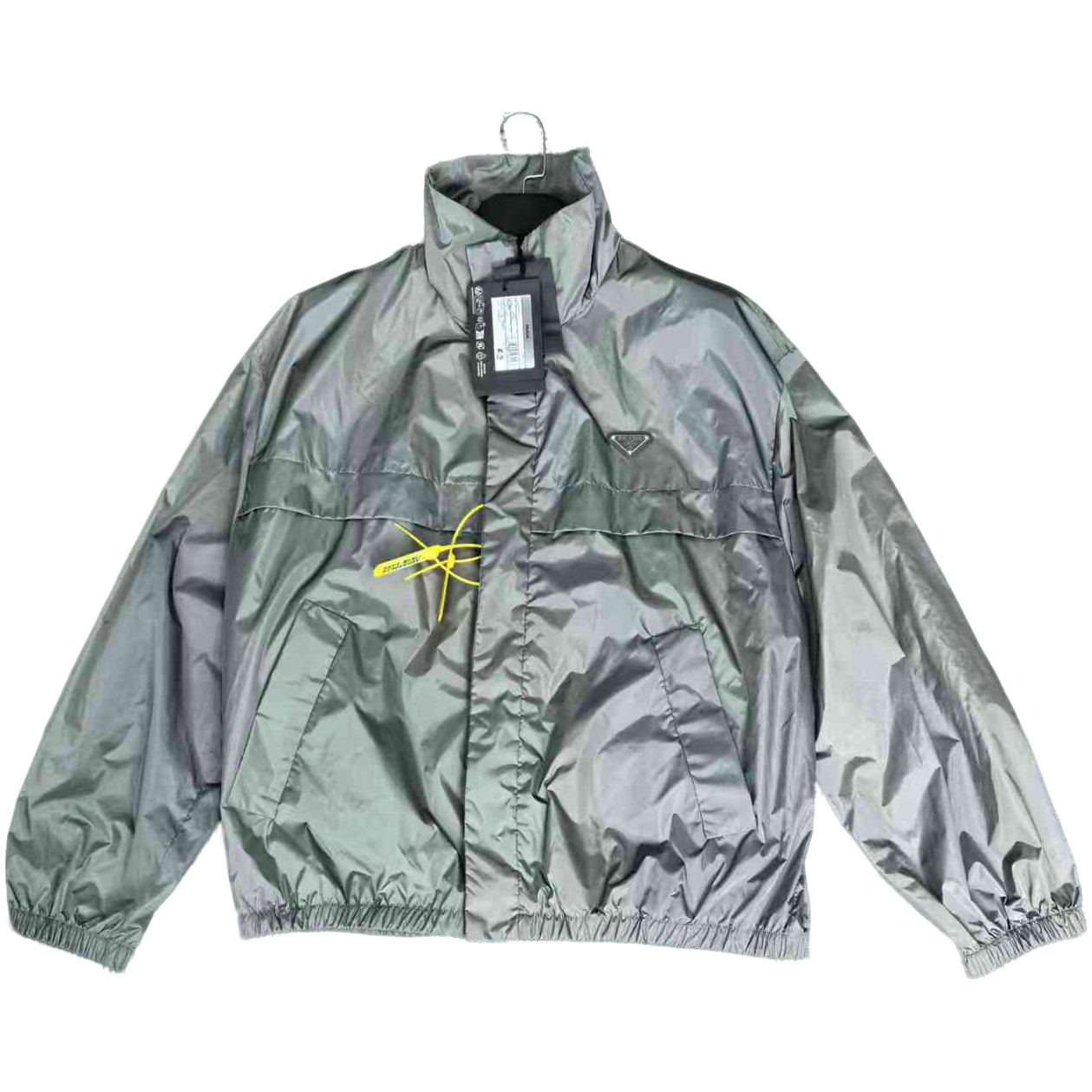 未使用 Prada/普拉达 Prada新款胸前三角钢标外套/L码/全新