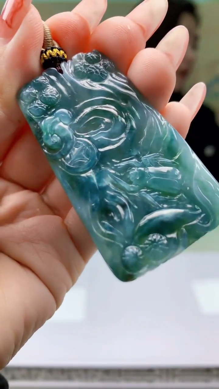 【闪购商品】定制翡翠未镶嵌4829ty-毛货挂件33