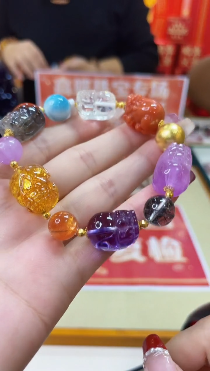 【闪购商品】水晶手链18K金镶嵌@@ZY50114043