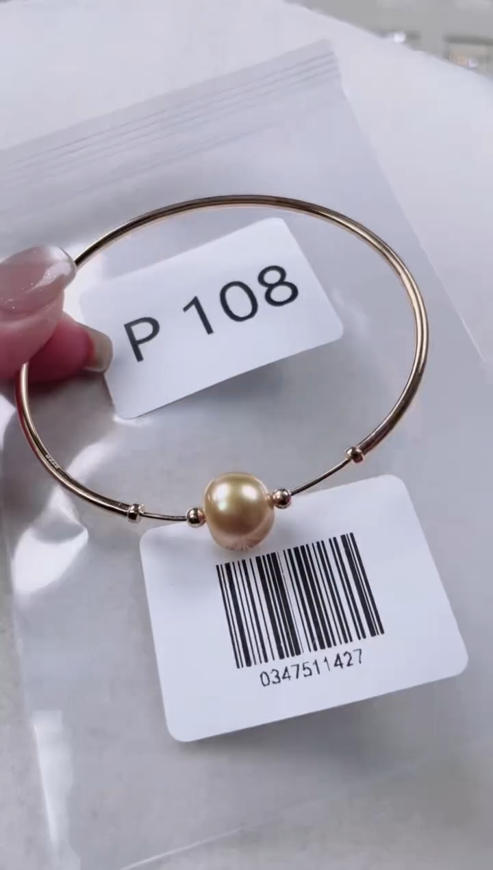【闪购商品】海水珍珠手镯银S925镶嵌P108