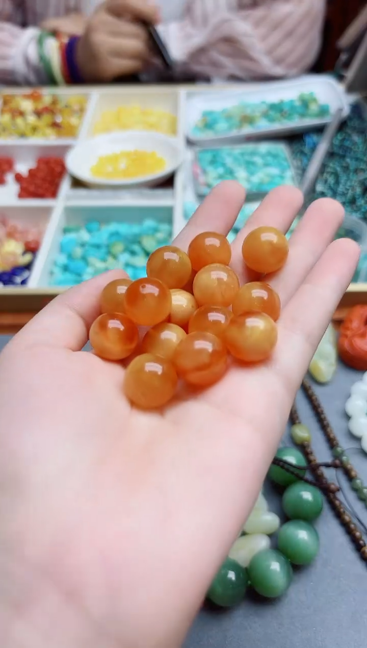 未镶嵌蜜蜡裸石蜜蜡单珠配饰GW多样性发其一