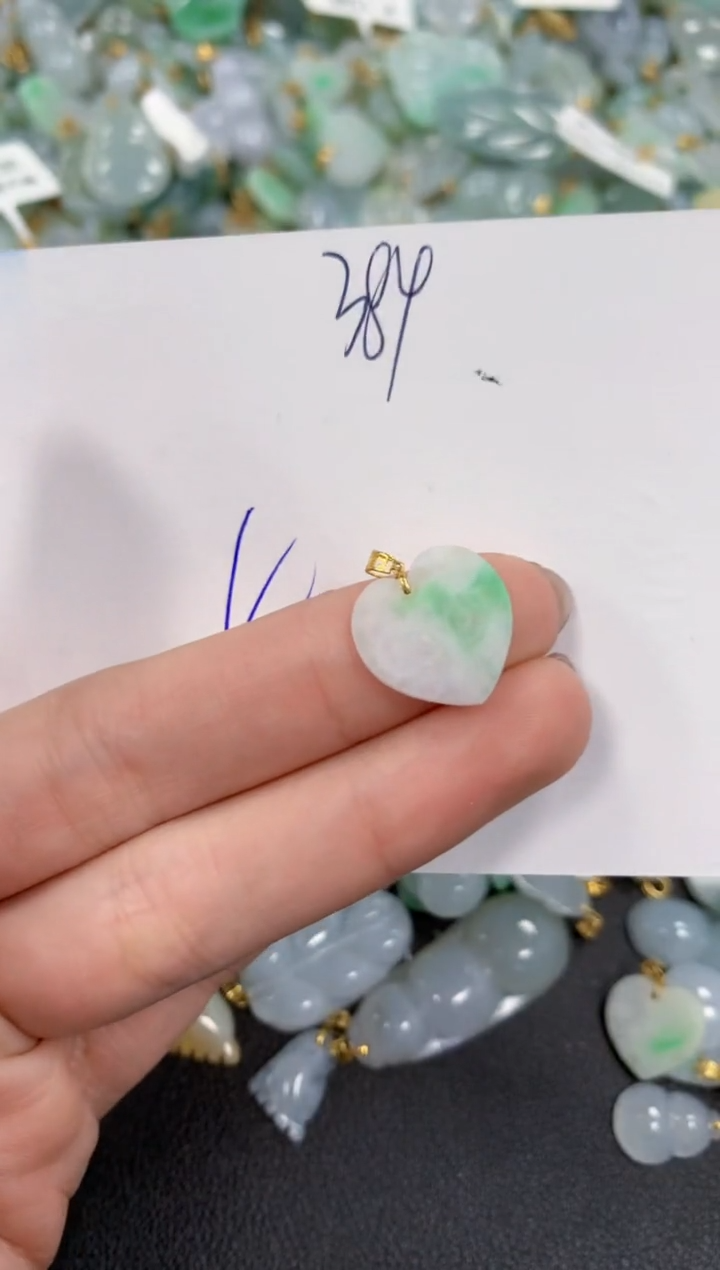 【闪购商品】翡翠颈饰18K金镶嵌 天然翡翠A货