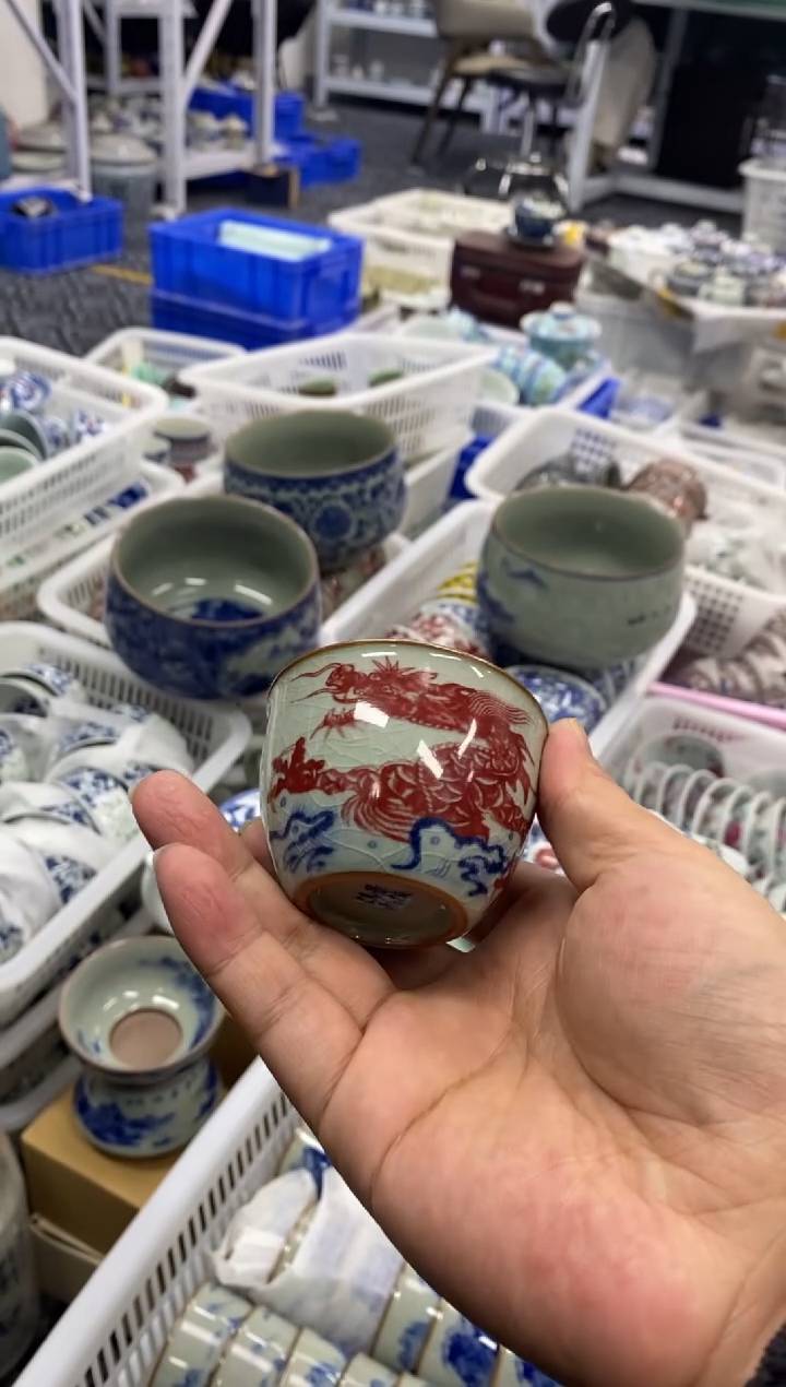 摆件陶景德陶瓷茶具容量约60