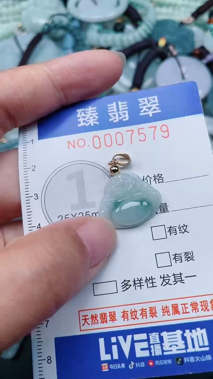 颈饰未镶嵌翡翠.0007579