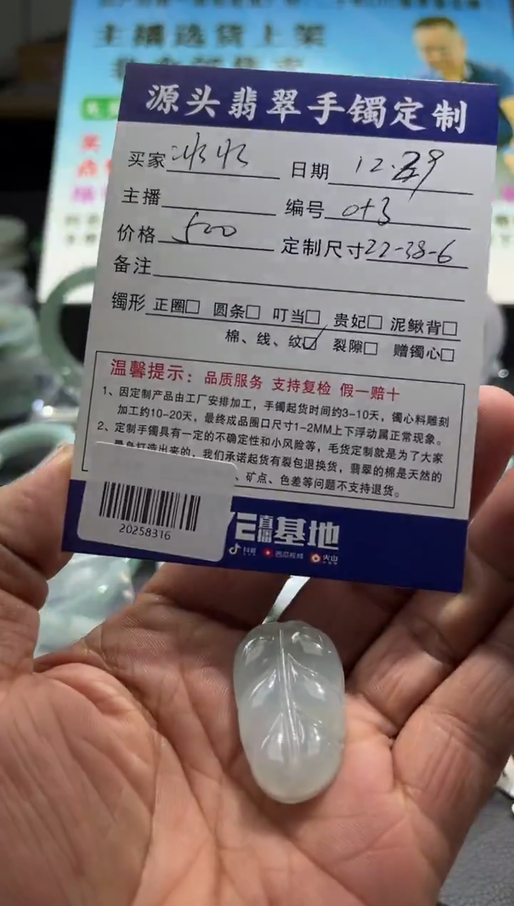 颈饰未镶嵌翡翠冰**凉/20258316