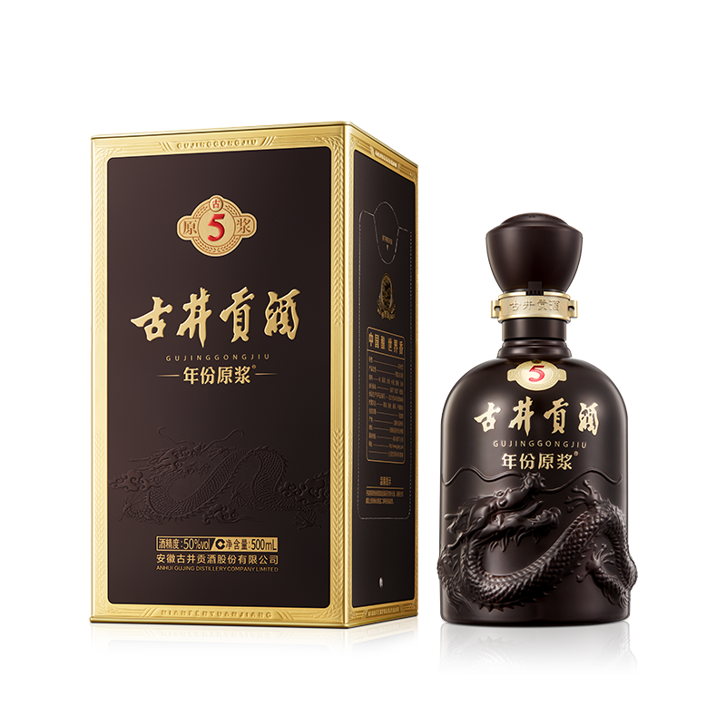 古井贡年份原浆古5浓香型白酒纯酿粮食酿造50度500ml