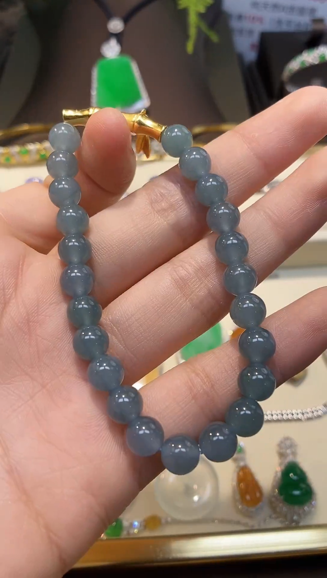 【闪购商品】翡翠手链未镶嵌天然A货翡翠手串