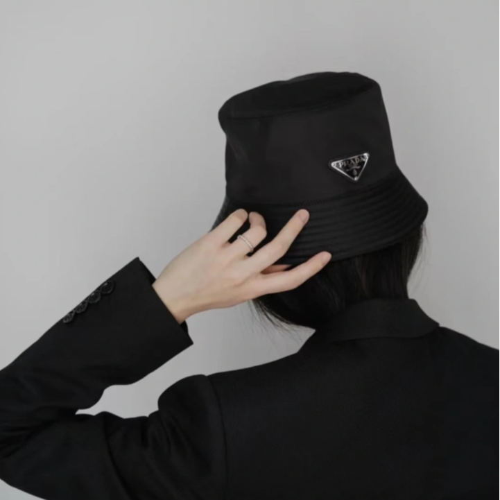99新 Prada/普拉达 汤/P235704273/ 黑色 渔夫帽 M