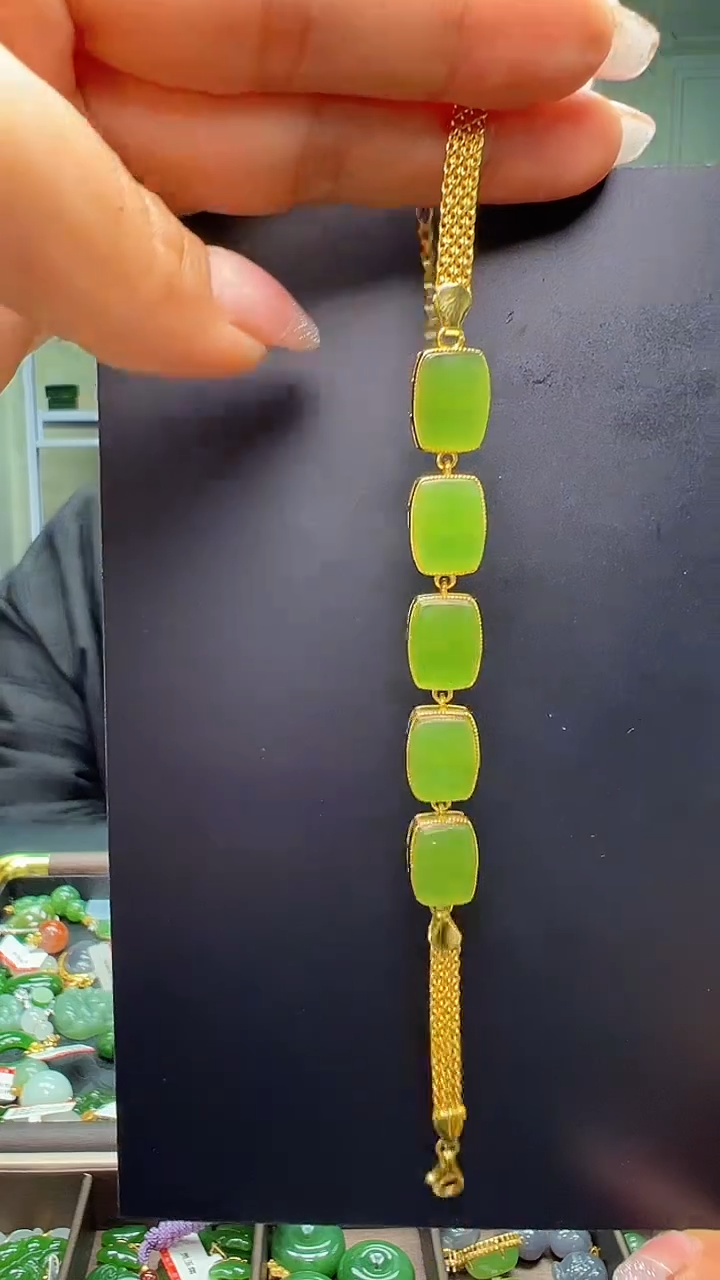 颈饰银S925镶嵌和田玉（多样性发货.发其一)12.23.96