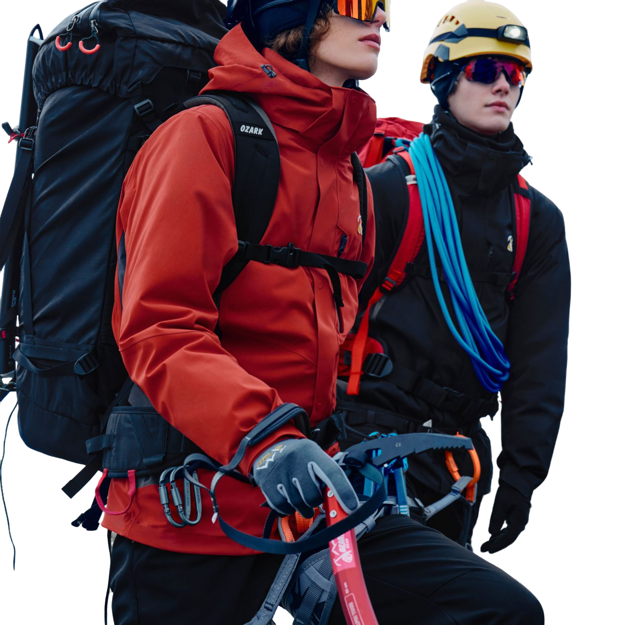 Ozark/男女款户外徒步登山防风防水羽绒三合一冲锋衣136286