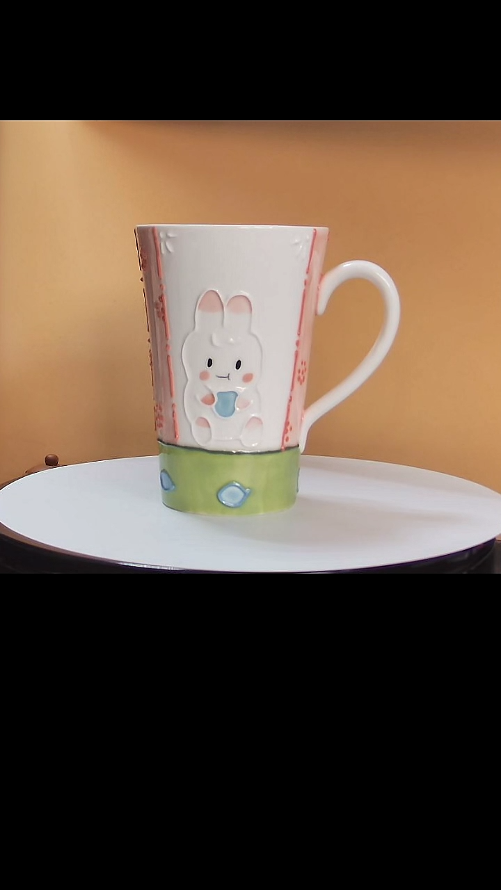 【闪购商品】纯手工手绘兔子杯