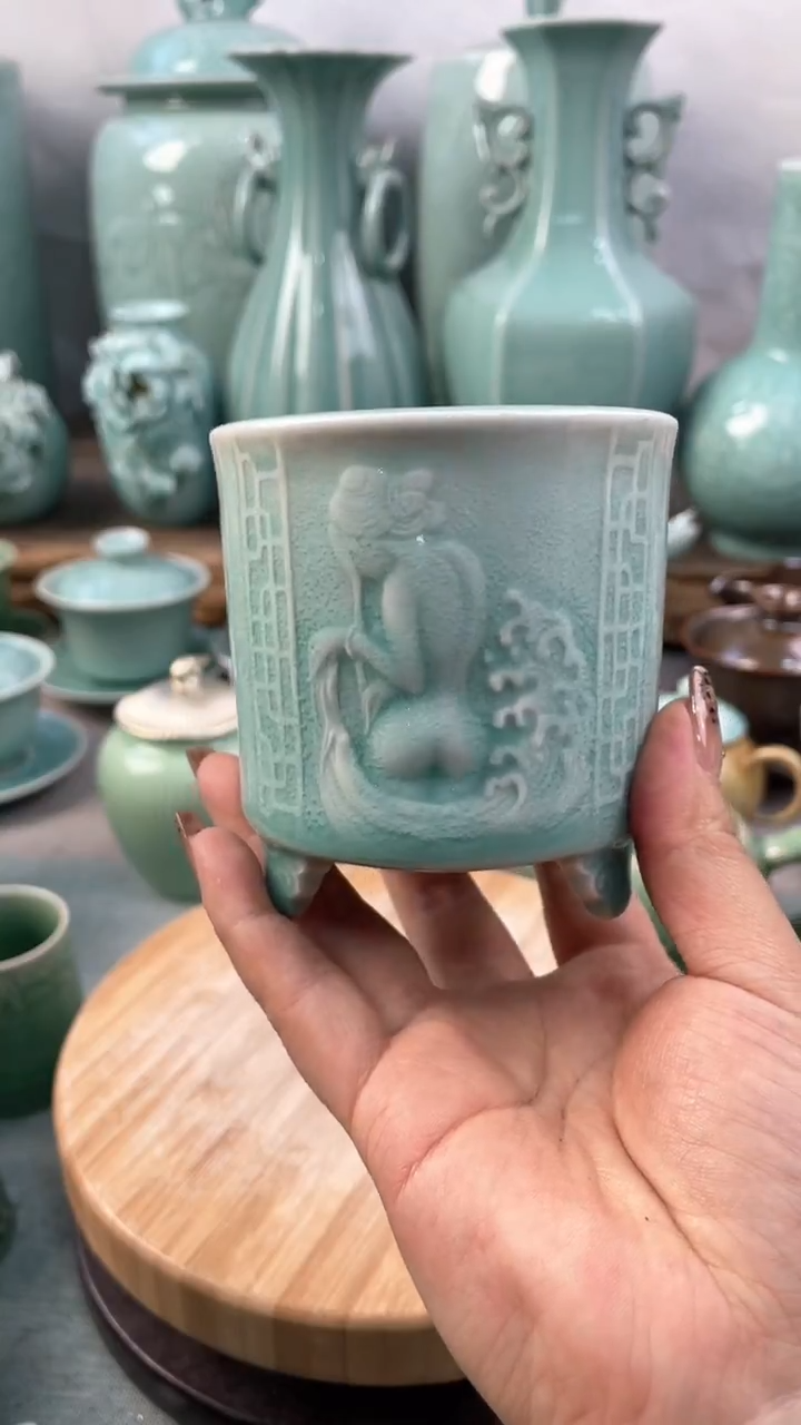 【闪购商品】特价 微瑕 慧仙青瓷