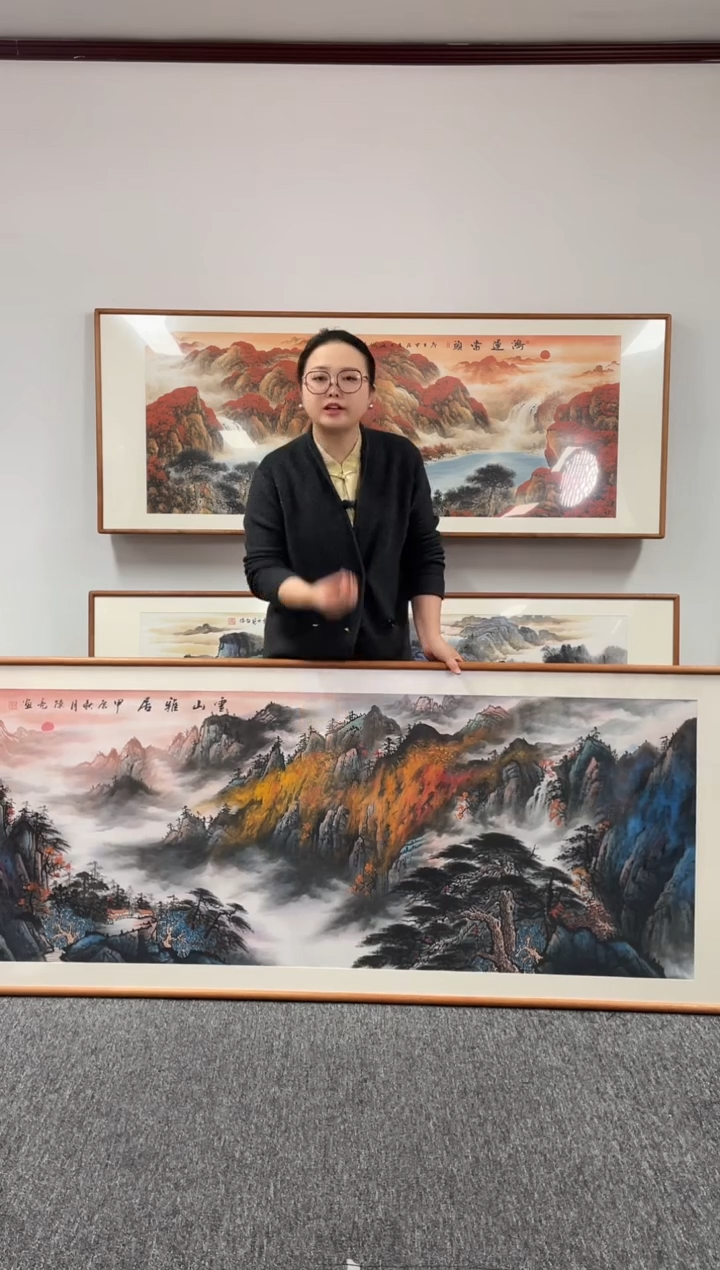 【闪购商品】国画云山雅居210*80陈亮绘画作品
