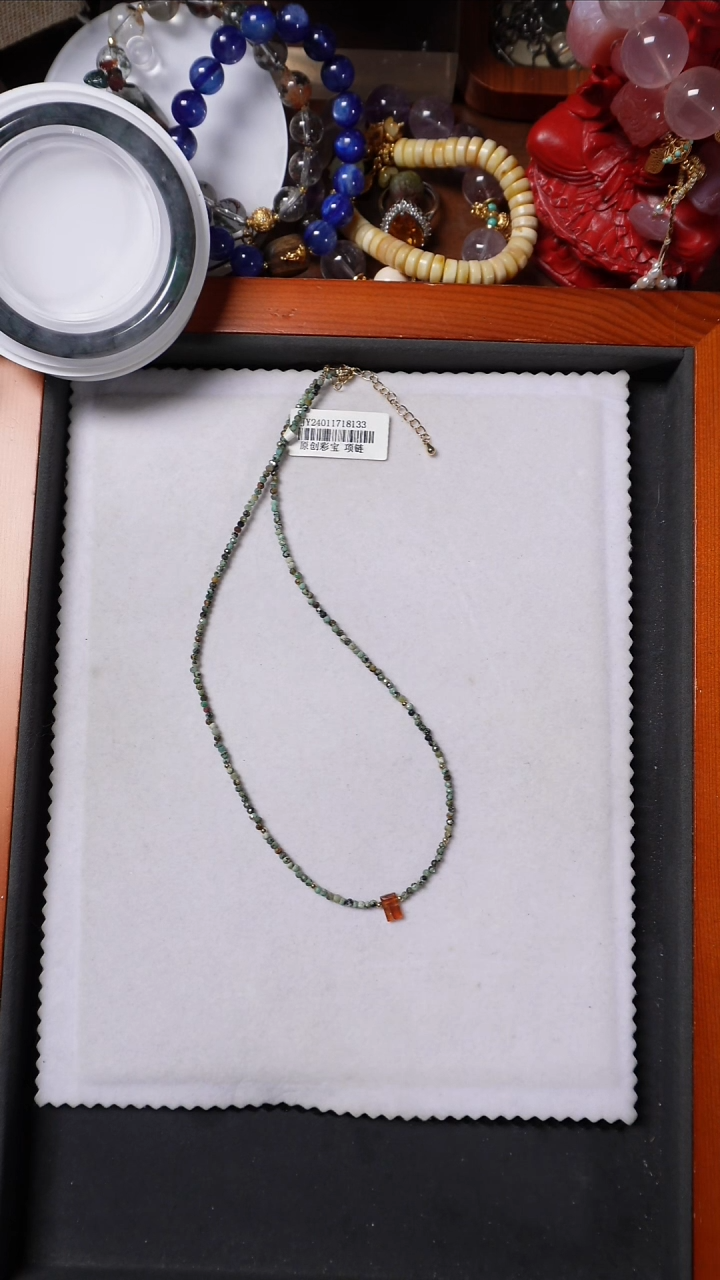 未镶嵌项链碧玺项链