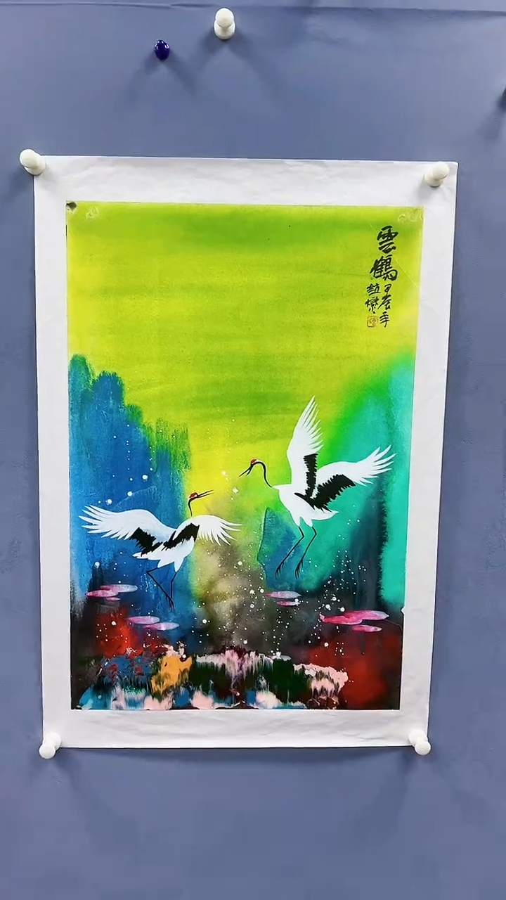 【闪购商品】绘画赵燮绘画2.7平尺仙鹤