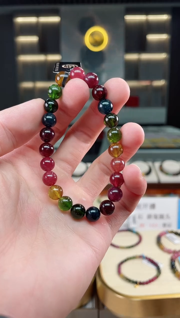 【闪购商品】碧玺收藏级单圈手串8mm+未镶嵌（多样性发一条）xion