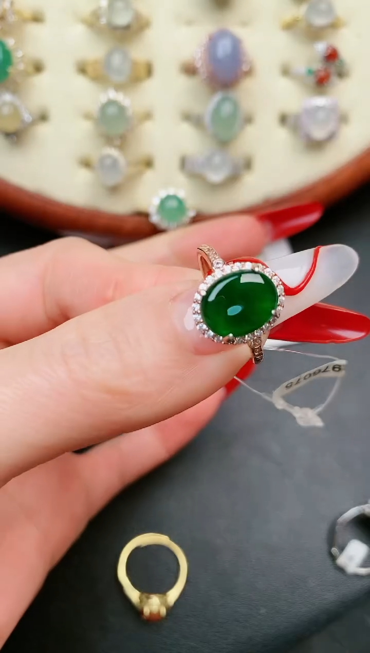 【闪购商品】翡翠戒指银S925镶嵌.....