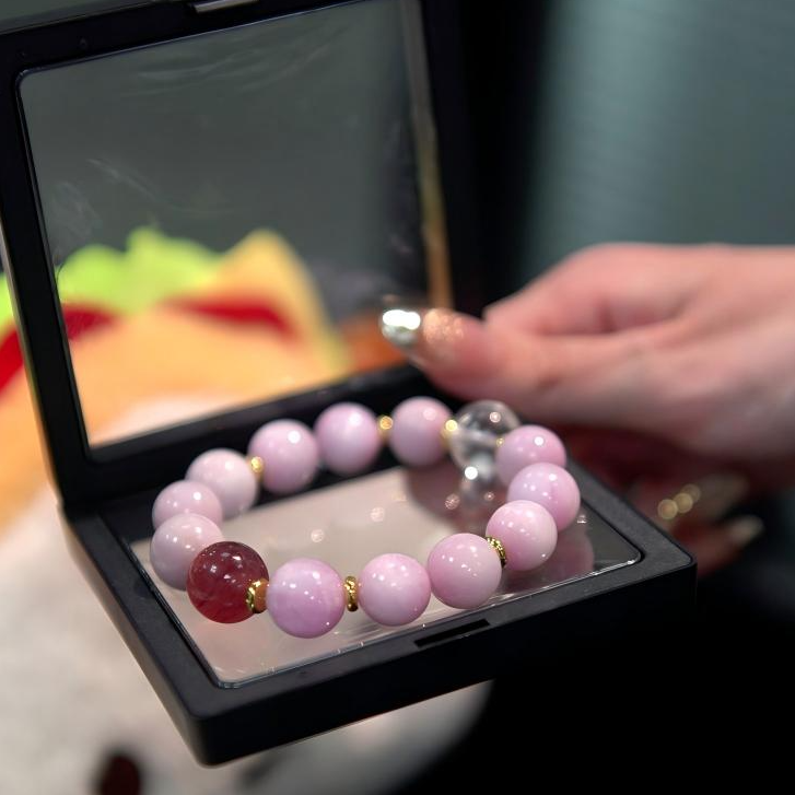 LOGO鹿鹿【见山樱】天然水晶手串多宝手链手串多样性发其一