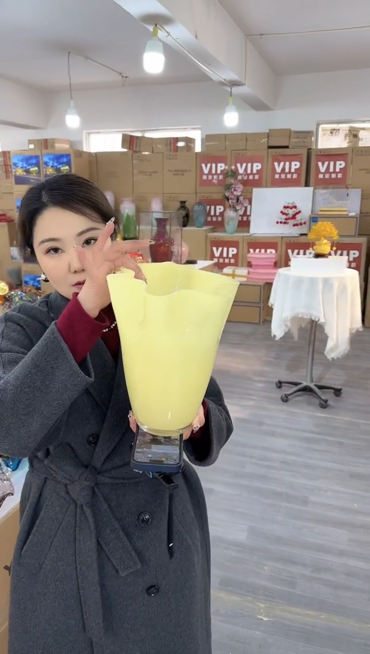 【闪购商品】琉璃椿新花器T-18晚