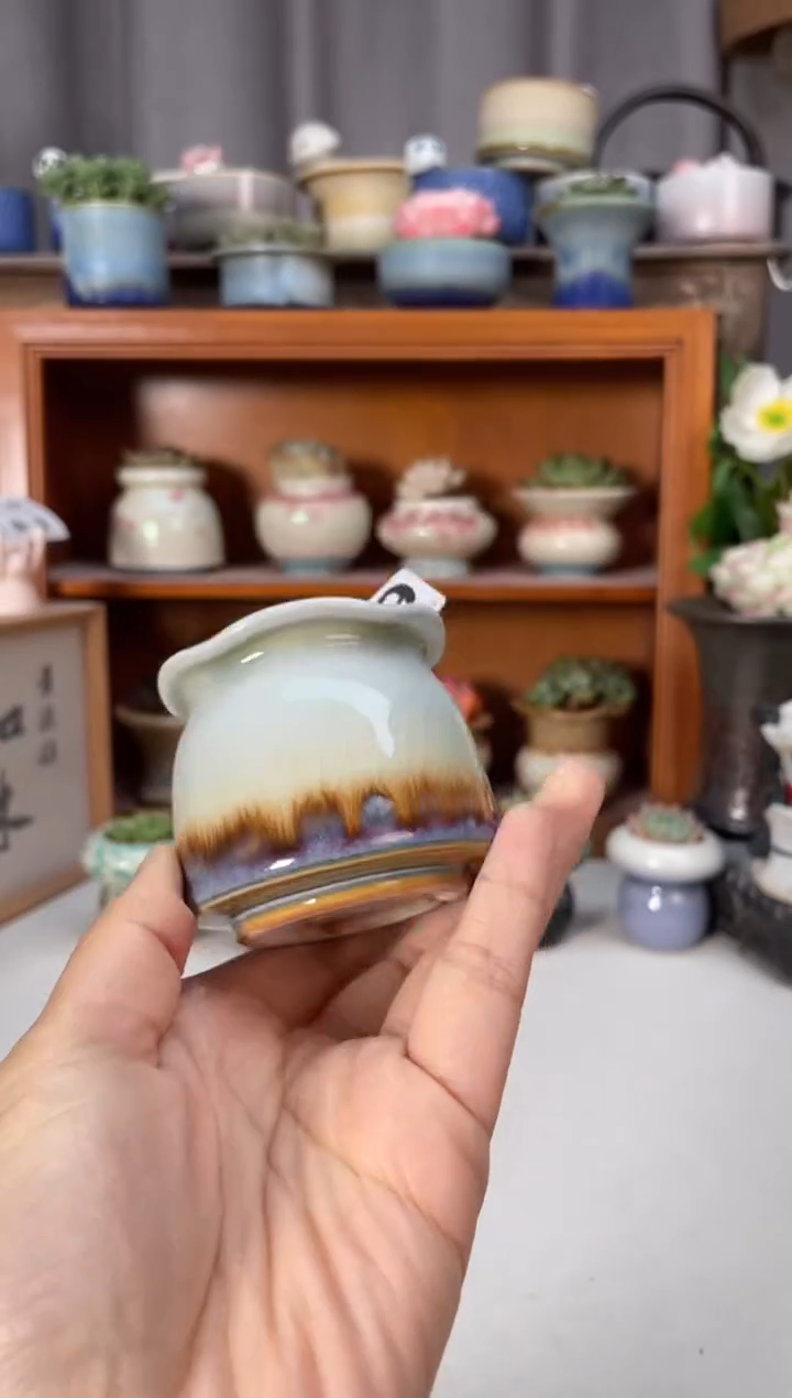 瓷片689知木小芳花盆