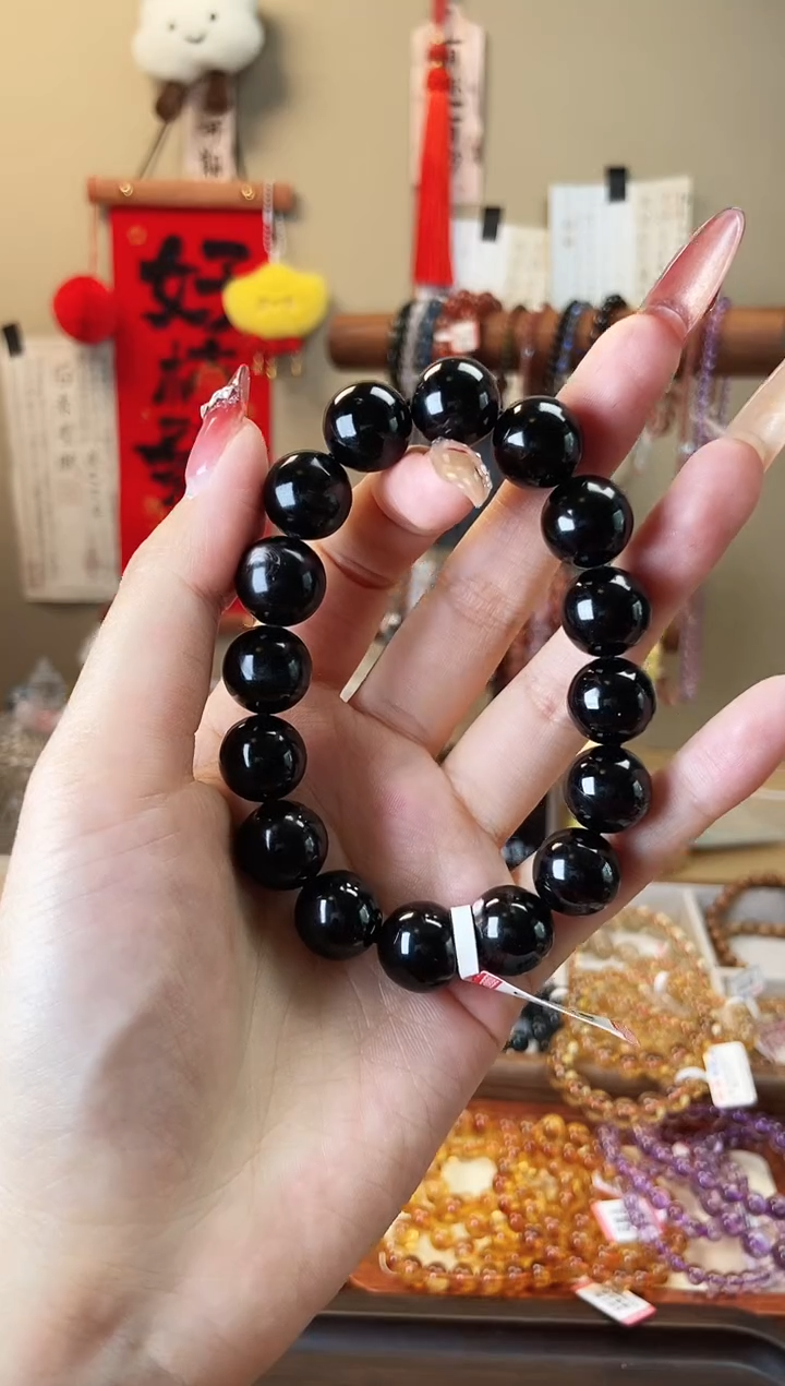 【闪购商品】辉石手串未镶嵌金运石13mm