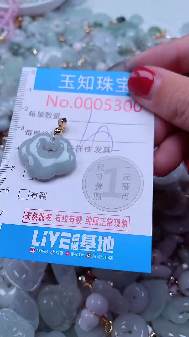 吊坠(不含链)未镶嵌翡翠5300