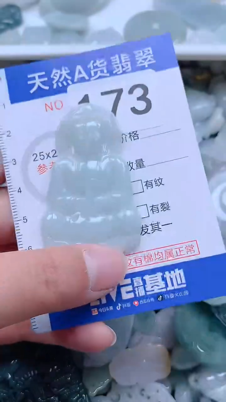 翡翠未镶嵌吊坠(不含链)1