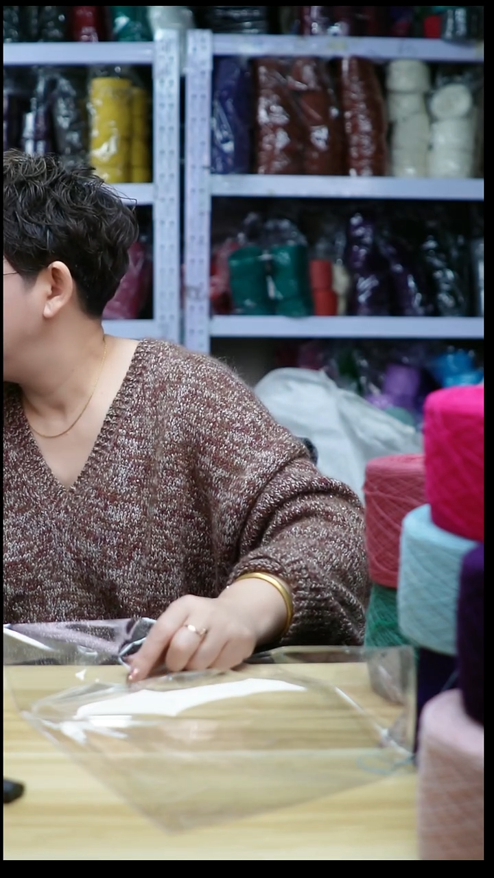 羊绒欢姐编织E295