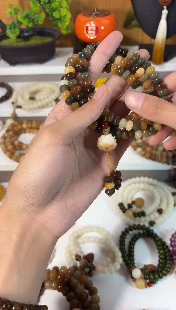 手串菩提根/象牙果卡6*9敦煌菩提108颗