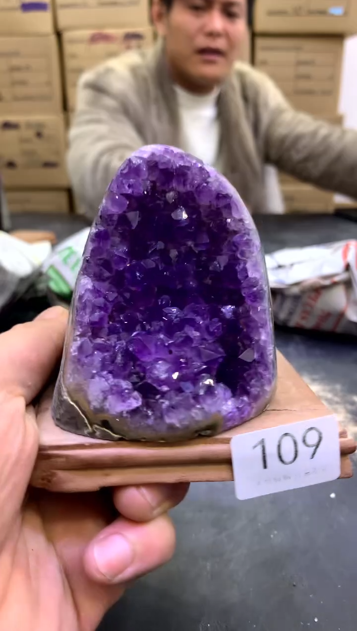 【闪购商品】水晶摆件未镶嵌天然紫水晶摆件109