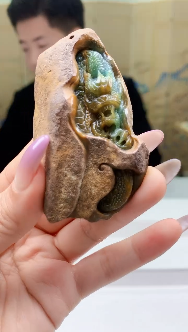 【闪购商品】定制翡翠未镶嵌4917ty-毛货挂件5