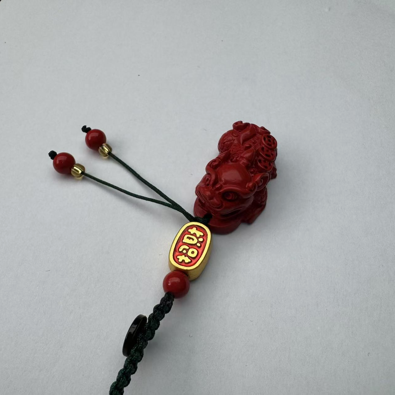 含辰砂工艺品正品朱砂招财貔貅汽车钥匙扣挂件