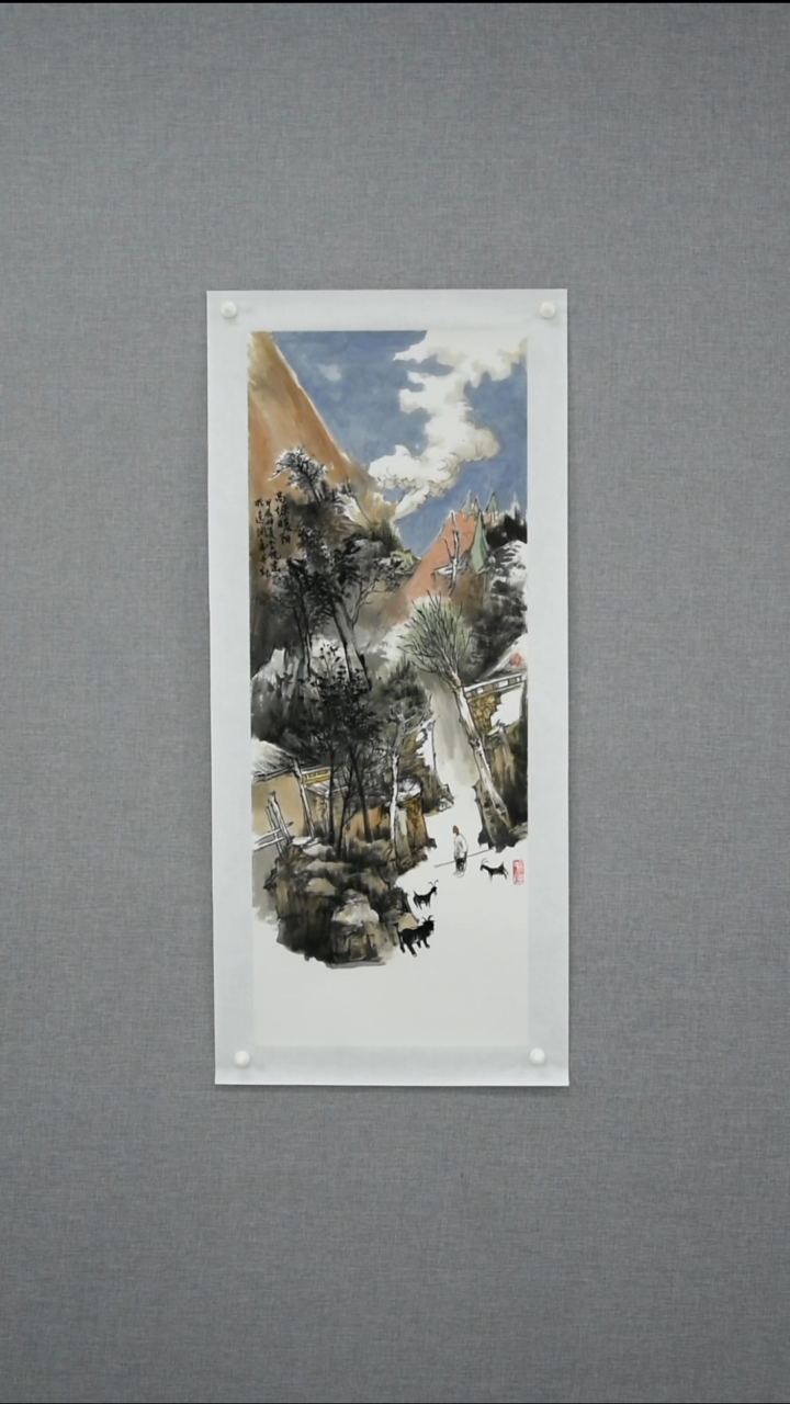 【闪购商品】绘画索敬坤-山水-2.8平尺-09
