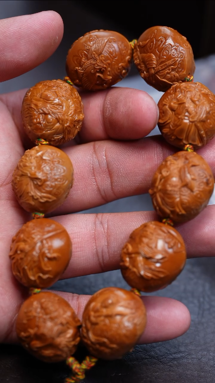 【闪购商品】橄榄核手串/手链苏工核雕苏工核雕