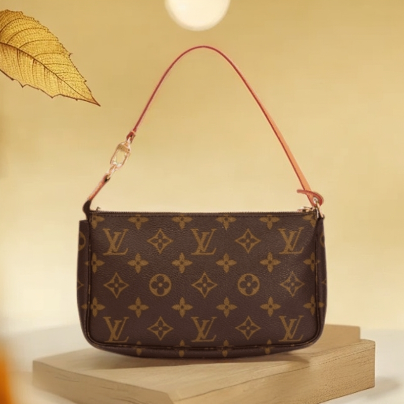 99新 LouisVuitton/路易威登 老花大麻将单肩包