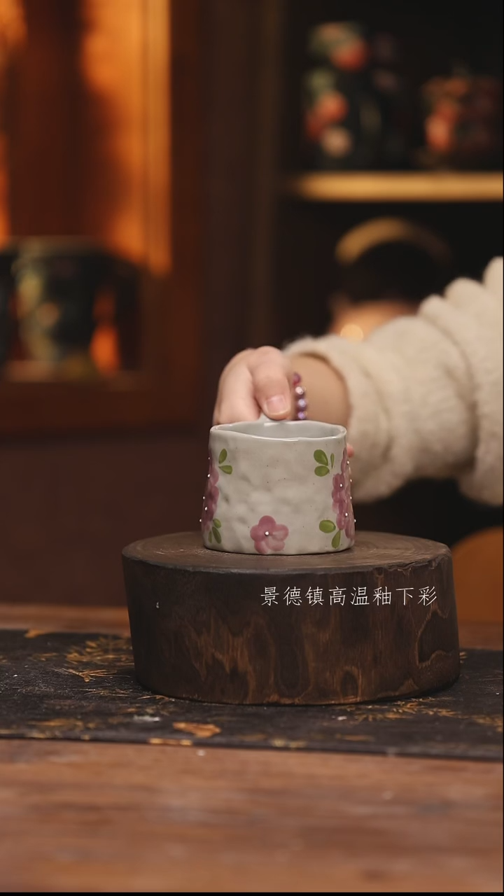 陶瓷景德镇高温釉下手绘陶瓷@L359@