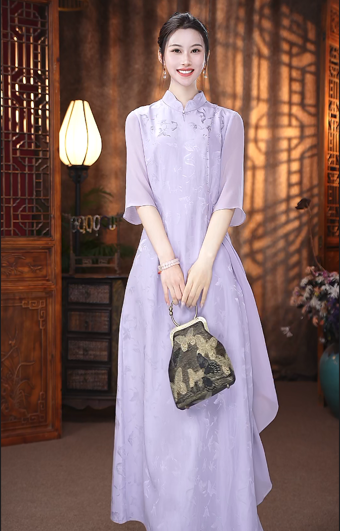 千蝶赴卉连衣裙 952237381