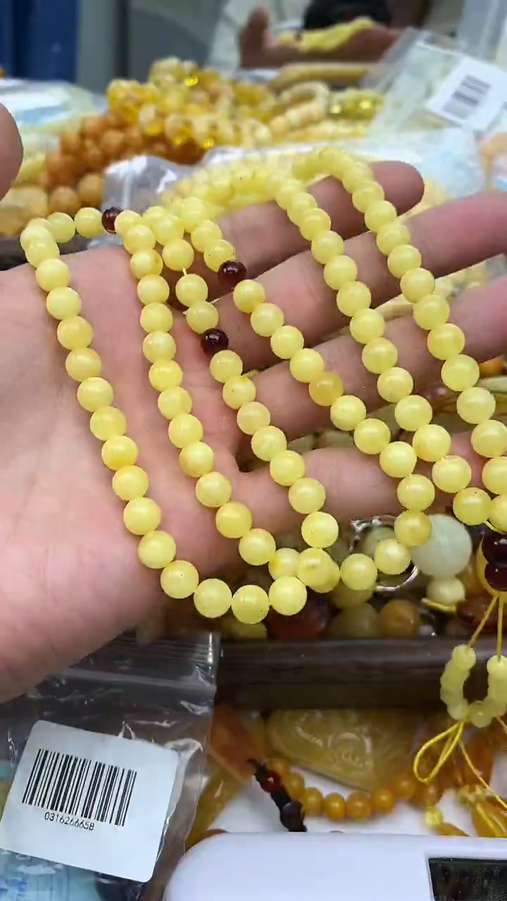 裸石蜜蜡未镶嵌链子卡7