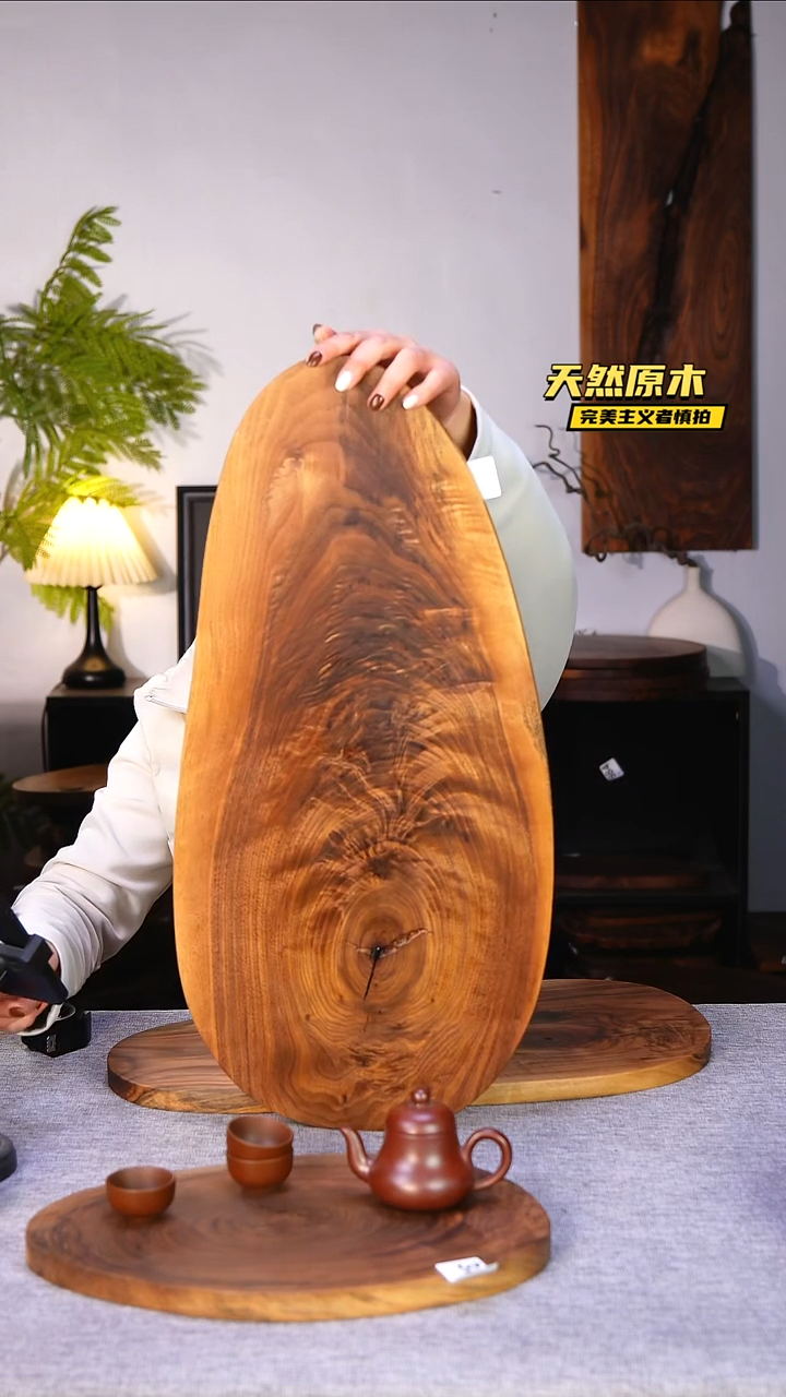 木北美黑胡桃原木.干裂疤结不属于商品质量问题完美主义者慎拍