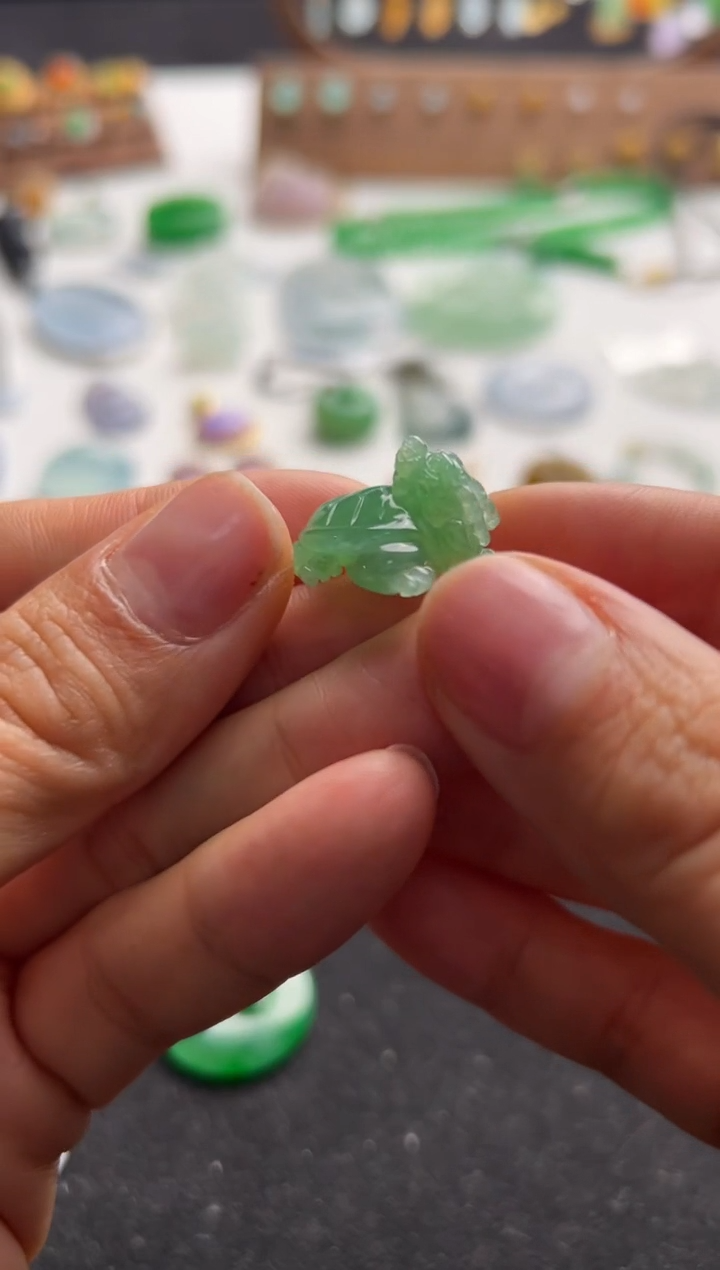 【闪购商品】定制翡翠未镶嵌绿龙龟950+95-zjl004