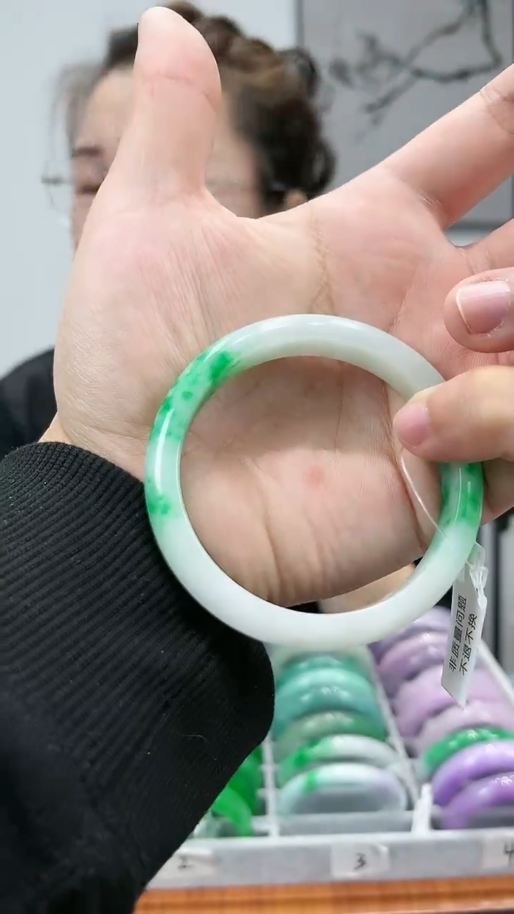 【闪购商品】砖雕s51牛奶底手镯圈口53-61